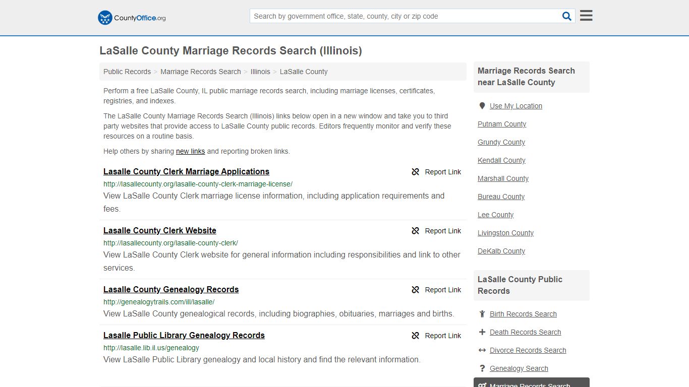 Marriage Records Search - LaSalle County, IL (Marriage ...